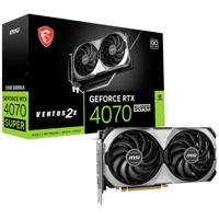 MSI Nvidia GeForce RTX 4070 Super Videokaart VENTUS 2X OC 12 GB GDDR6X-RAM PCIe x16 HDMI, DisplayPort NVIDIA G-Sync , Overclocked