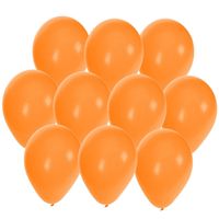 30x stuks Oranje party ballonnen 27 cm