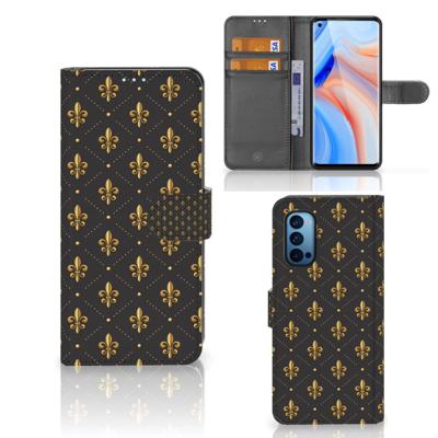 OPPO Reno 4 Pro 5G | Telefoon Hoesje | Franse Lelie | Portemonnee hoesje