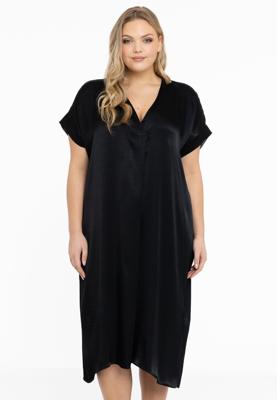 Yoek Kaftan-jurk V-hals | Zwart | Maat 38/40