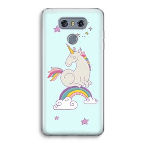 Regenboog eenhoorn: LG G6 Transparant Hoesje