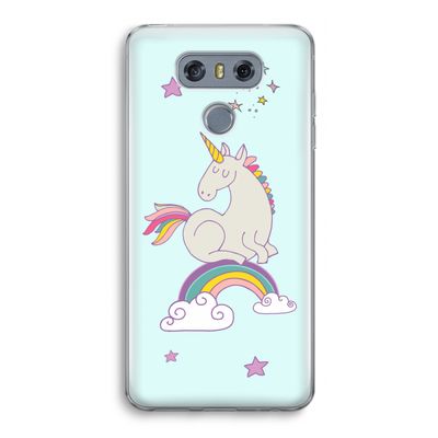 Regenboog eenhoorn: LG G6 Transparant Hoesje