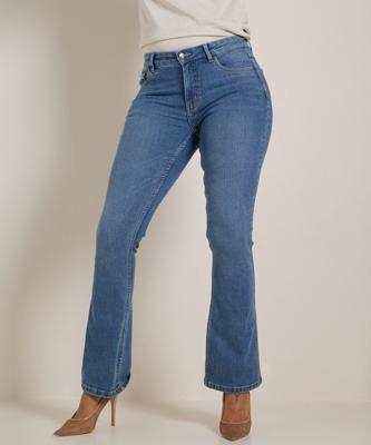 flared fit stretch jeans - noa