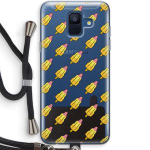 Waterijsjes: Samsung Galaxy A6 (2018) Transparant Hoesje met koord
