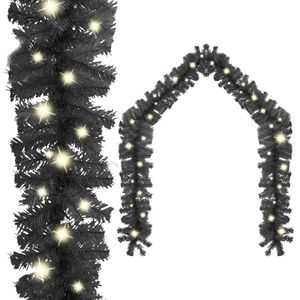 VidaXL Kerstslinger met led-lampjes 20 m zwart