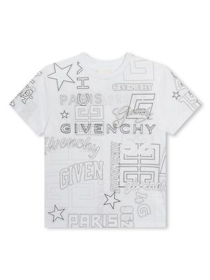 Givenchy Kids t-shirt en coton à logo imprimé - Blanc