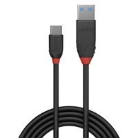 LINDY USB-kabel USB 3.2 Gen1 (USB 3.0 / USB 3.1 Gen1) USB-C stekker, USB-A stekker 1.50 m Zwart 36917 - thumbnail