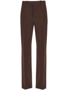 Ferragamo pantalon de costume à coupe ample - Marron