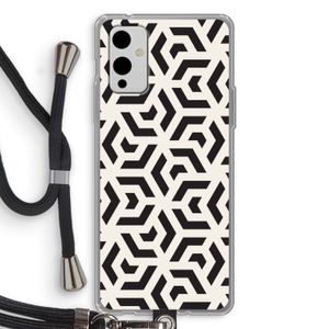Crazy pattern: OnePlus 9 Transparant Hoesje met koord