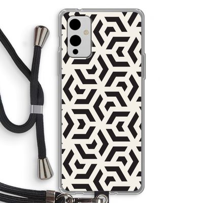 Crazy pattern: OnePlus 9 Transparant Hoesje met koord