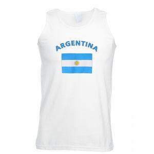 Witte heren tanktop Argentinie