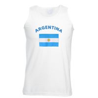 Witte heren tanktop Argentinie - thumbnail