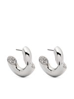 Lanvin boucles d'oreilles Sequence à strass - Argent - thumbnail