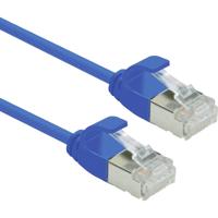 ROLINE F/UTP DataCenter Patchkabel Cat.6A (Class EA), LSOH, extra dun, blauw, 3 m