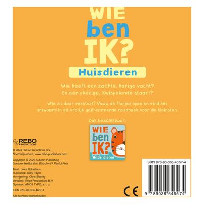 Rebo Publishers Wie ben ik? huisdieren
