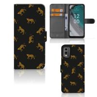 Telefoonhoesje | Met pasjeshouder | voor Nokia C32 Leopards