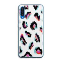 Cheetah color: Samsung Galaxy A50 Transparant Hoesje