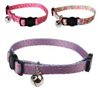 Nobleza Kattenhalsbandje met belletje - Roze / paars - Veiligheidssluiting Nobleza Kattenhalsbandje met belletje - Roze / paars - Veiligheidssluiting