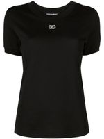 Dolce & Gabbana t-shirt à ornements en cristal - Noir - thumbnail