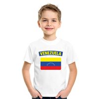 T-shirt Venezolaanse vlag wit kinderen XL (158-164)  -