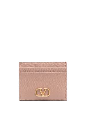 Valentino Garavani porte-cartes à détail VLogo Signature - Rose