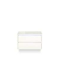 Dante Badmeubelset 80 cm - Wit Hoogglans - Wastafel Bovenblad