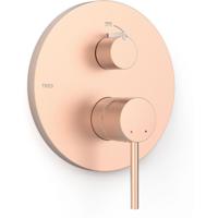 Douchekraan afbouwdeel Tres Study Exclusive | Inbouw | Mengkraan | 2-weg | Rond | Rose goud mat 24k