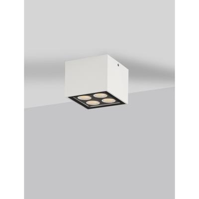 Lyora PlafondlampJax vierkant 8cm wit - 9030948
