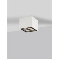 Lyora PlafondlampJax vierkant 8cm wit - 9030948