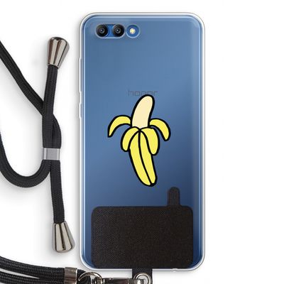 Banana: Honor 10 Transparant Hoesje met koord