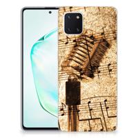 Samsung Galaxy Note 10 Lite | Siliconen hoesje | met foto Bladmuziek