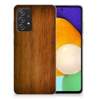 Samsung Galaxy A52 (5G/4G) Bumper Hoesje Donker Hout