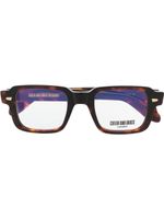 Cutler & Gross lunettes de vue à effet écailles de tortue - Marron