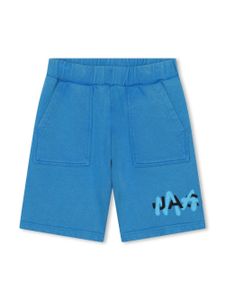 Marc Jacobs Kids short en coton à logo imprimé - Bleu