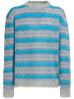 Marni pull Iconic Brushed Stripes - Gris