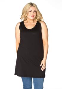 Yoek Top lang | Zwart | Maat 54/56