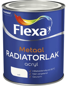 flexa radiatorlak acryl wit 0.25 ltr
