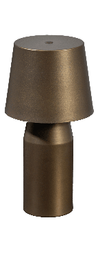 Tafellamp Aron bruin 27cm