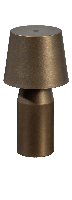 Tafellamp Aron bruin 27cm
