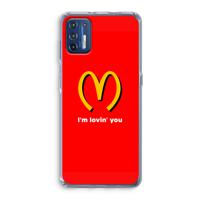 I'm lovin' you: Motorola Moto G9 Plus Transparant Hoesje - thumbnail