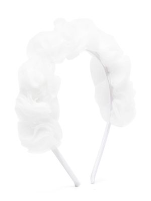 Il Gufo serre-tête à volants - Blanc