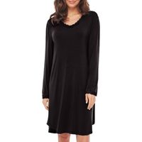 Lady Avenue Bamboo Nightdress With Long Sleeve - thumbnail