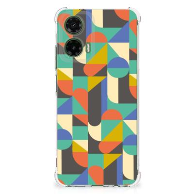 Motorola Moto G35 Doorzichtige Silicone Hoesje Funky Retro Motorola Moto G35 Doorzichtige Silicone Hoesje Funky Retro