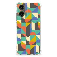 Motorola Moto G35 Doorzichtige Silicone Hoesje Funky Retro