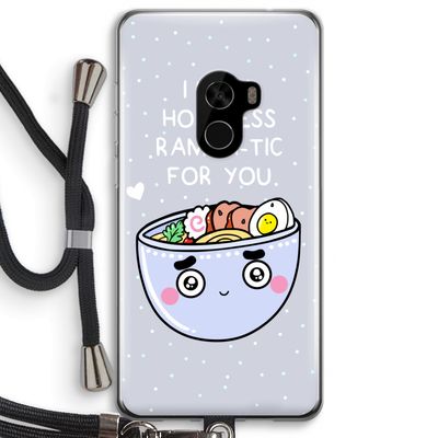 I'm A Hopeless Ramen-Tic For You: Xiaomi Mi Mix 2 Transparant Hoesje met koord