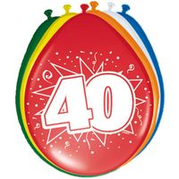 40 jaar ballonnen, 8 stuks