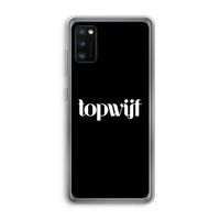 Topwijf Zwart: Samsung Galaxy A41 Transparant Hoesje