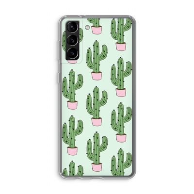 Cactus Lover: Samsung Galaxy S21 Plus Transparant Hoesje