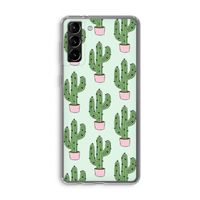 Cactus Lover: Samsung Galaxy S21 Plus Transparant Hoesje