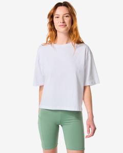 HEMA Dames T-shirt Oversized Wit (wit)